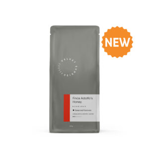 Bag of velvet sunrise coffee from producer Finca Adolfo's in Honduras